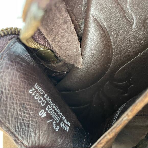 Born Zowy short bootie style shoes with harness strap detail brown size 8.5 - Picture 10 of 10